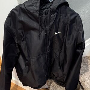 Nike Black quilted /Windbreaker Jacket